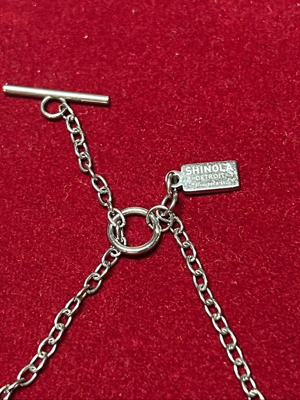 Shinola Sterling Silver Figaro Chain Necklace - Silver